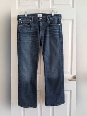 Citizens of Humanity Genova Straight Leg Jeans Dark Wash Blue Quiet Luxury - 29